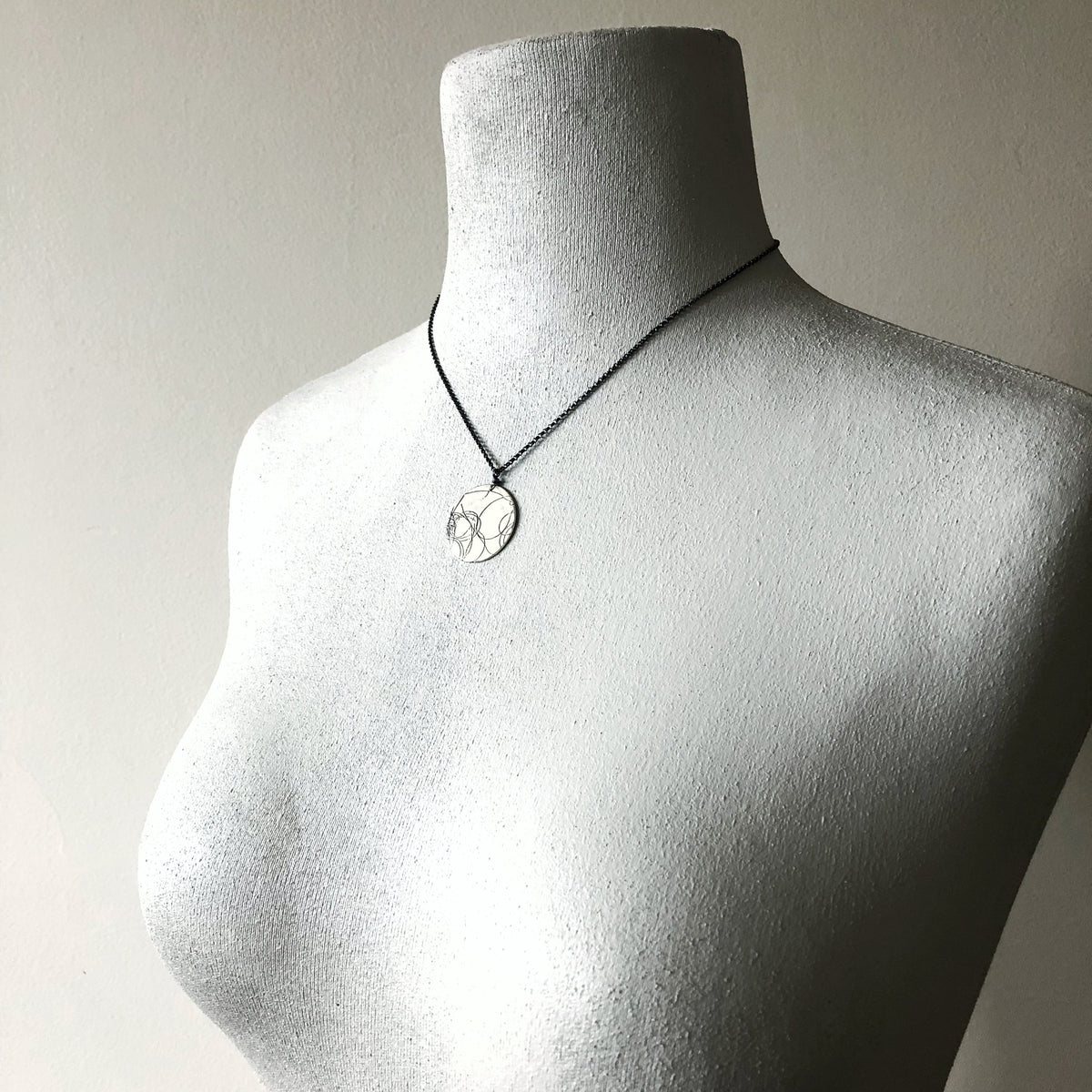 Large Silver Startrail Coin Necklace – Karen Coston Studio