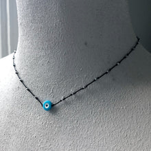 Load image into Gallery viewer, Baby Blue Evil Eye Neckace