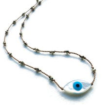 Load image into Gallery viewer, Golden Eye Evil Eye Necklace