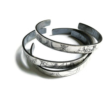 Load image into Gallery viewer, Skinny Startrail Cuff - Sterling Silver