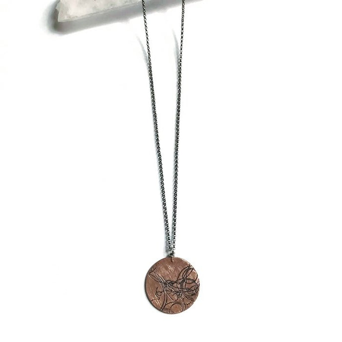 Large Copper Startrail Coin