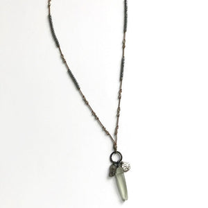 Sea Glass Cluster Neckalce