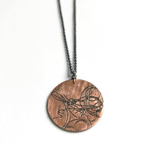 Large Copper Startrail Coin