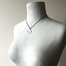 Load image into Gallery viewer, Large Silver Startrail Coin Necklace