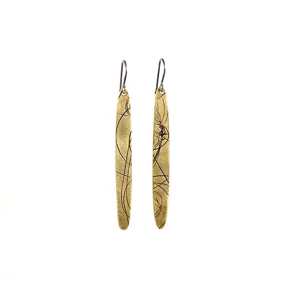 Bronze Sliver Startrail Earrings 