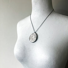 Load image into Gallery viewer, Large Cement + Silver pendnt