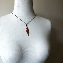 Load image into Gallery viewer, Copper Lightening Elemental Necklace
