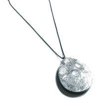 Load image into Gallery viewer, Large Cement + Silver pendnt