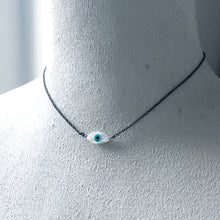 Load image into Gallery viewer, Oxidized Evil Eye Necklace