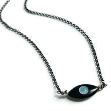 Load image into Gallery viewer, Black Eye Evil Eye Necklace