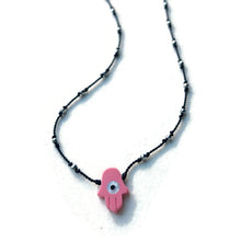 Load image into Gallery viewer, Pink Hamsa Necklace