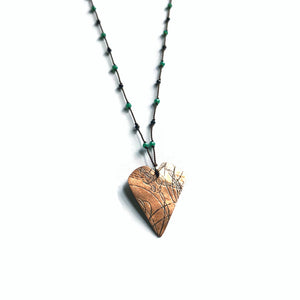 Copper Heart Elemental Necklace