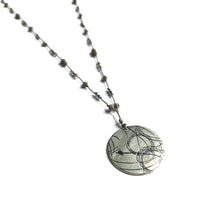 Load image into Gallery viewer, Grey Shimmer Startrail Necklace