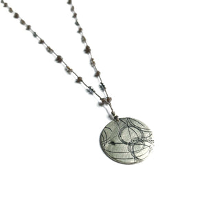 Grey Shimmer Startrail Necklace