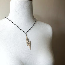 Load image into Gallery viewer, Black Lightening Elemental Necklace