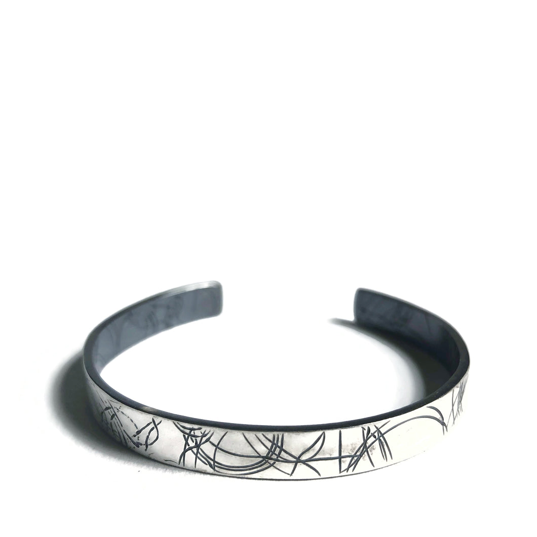 Skinny Startrail Cuff - Sterling Silver