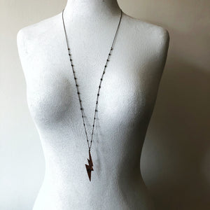 Copper Lightening Elemental Necklace