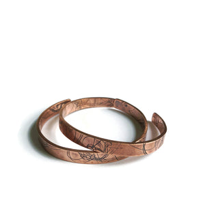 Skinny Startrail Cuff - Copper
